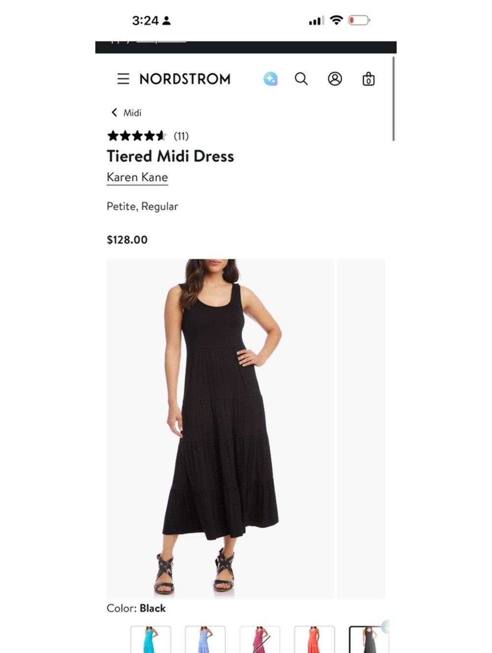 Tiered Midi Dress Karen Kane